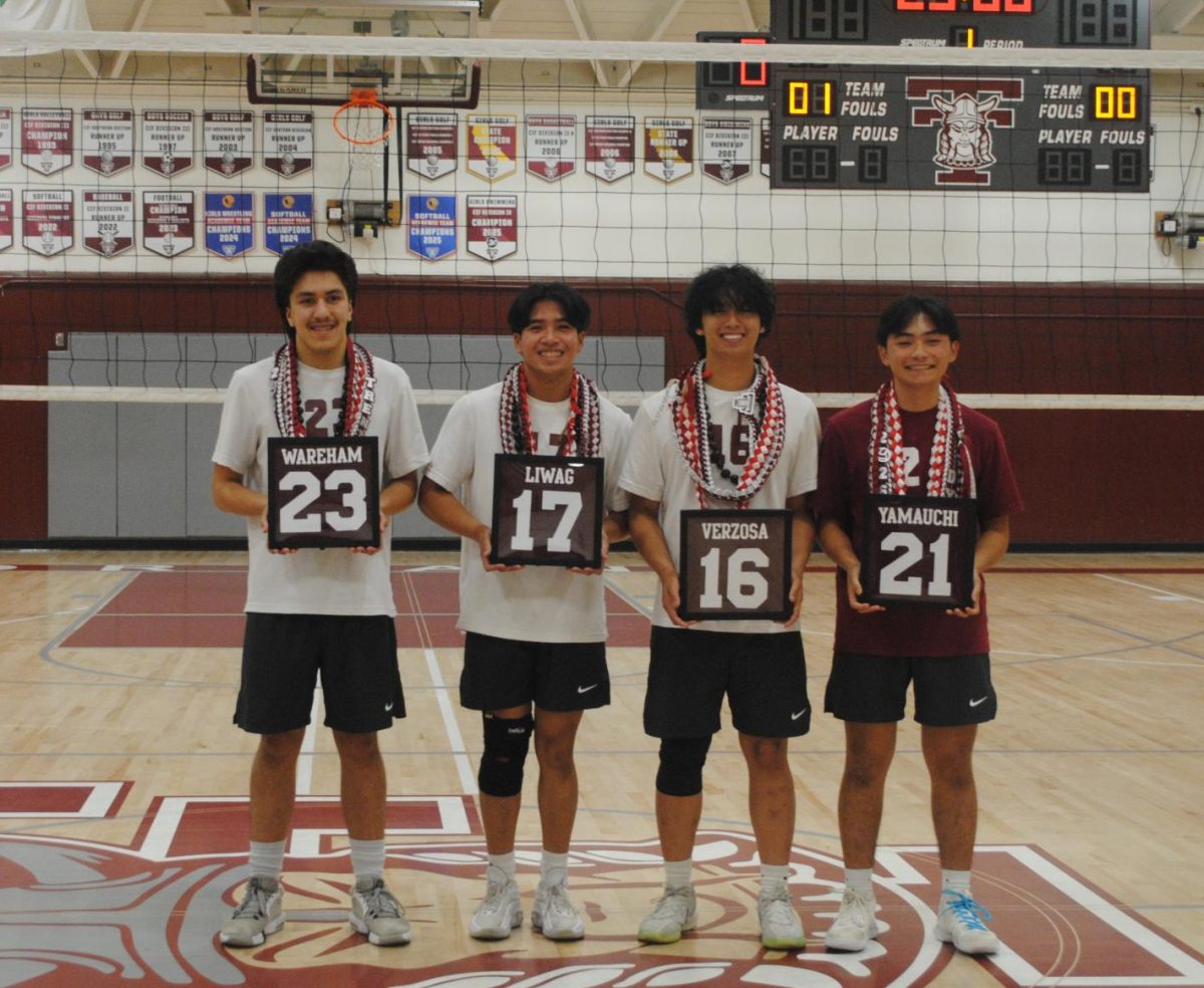 Boys Volleyball Senior Night Celebration